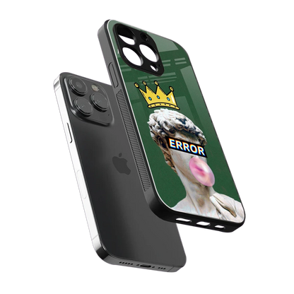 Error sleek iphone 15 pro cover with tempered glass back and TPU edges