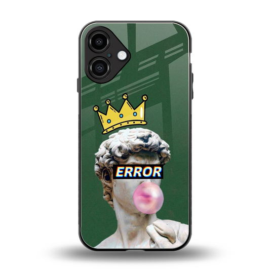 Error back phone cover | glass case for iphone 16 plus