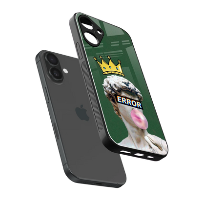 Error sleek iphone 16 plus cover with tempered glass back and TPU edges
