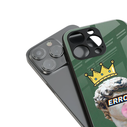 Error stylish phone case for iphone 15 pro max | glossy glass and slim fit