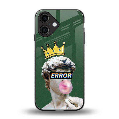 Error back phone cover | glass case for iphone 16