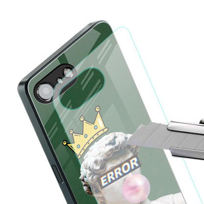 Error stylish phone case for iphone 16e | glossy glass and slim fit