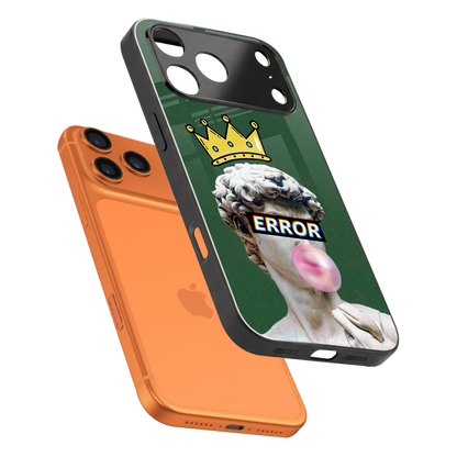 Error sleek iphone 17 pro cover with tempered glass back and TPU edges