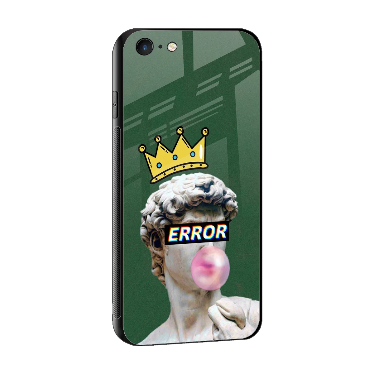 Error sleek iphone 6 cover with tempered glass back and TPU edges