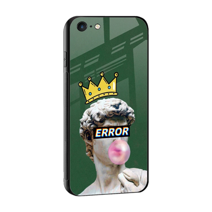 Error sleek iphone 6s cover with tempered glass back and TPU edges