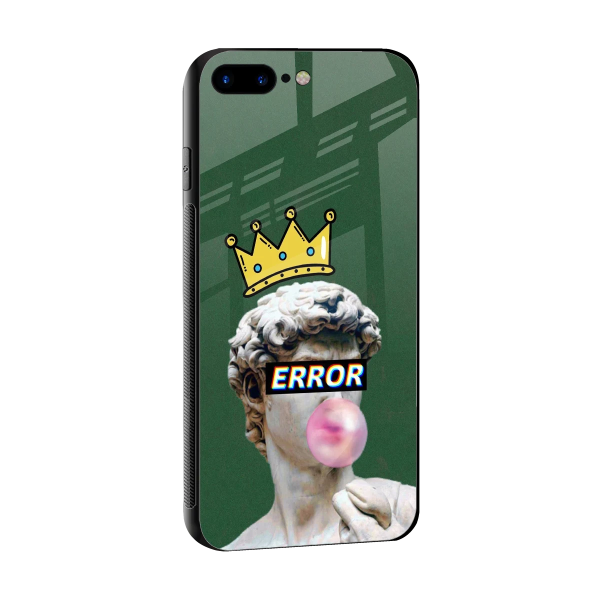 Error sleek iphone 7 plus cover with tempered glass back and TPU edges