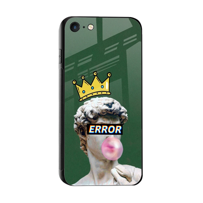 Error sleek iphone se 2020 cover with tempered glass back and TPU edges