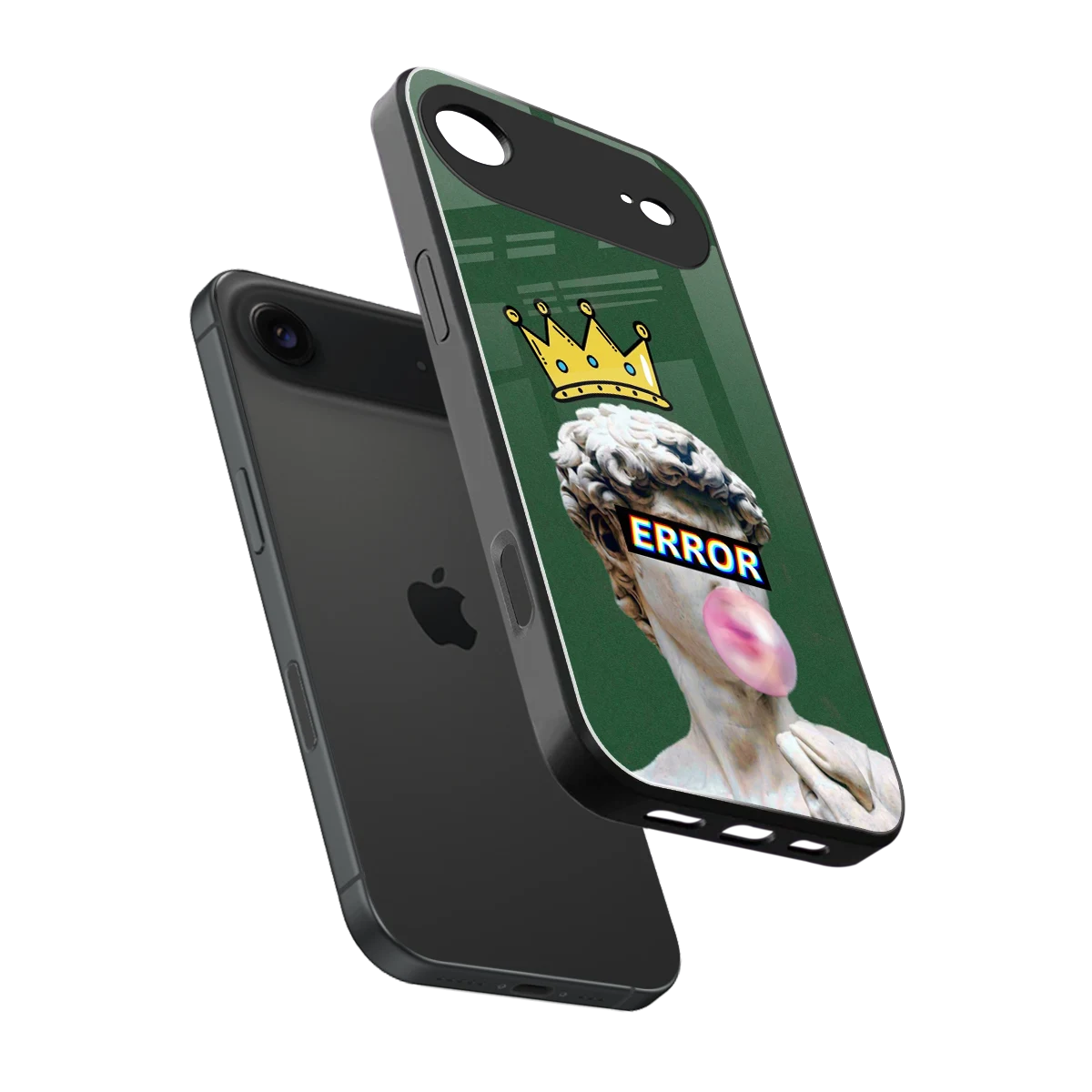 Error sleek iphone air cover with tempered glass back and TPU edges