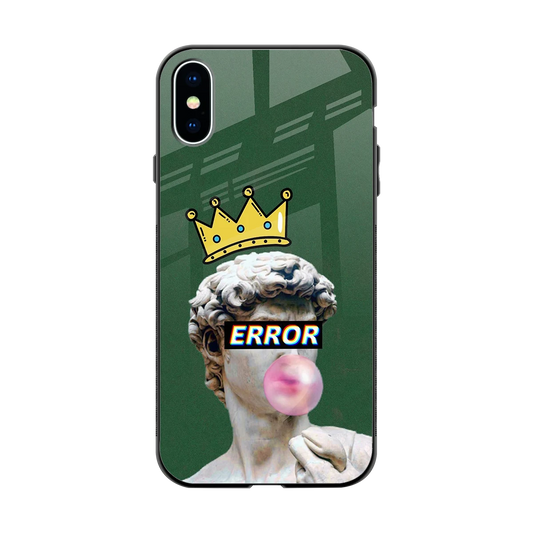 Error back phone cover | glass case for iphone x