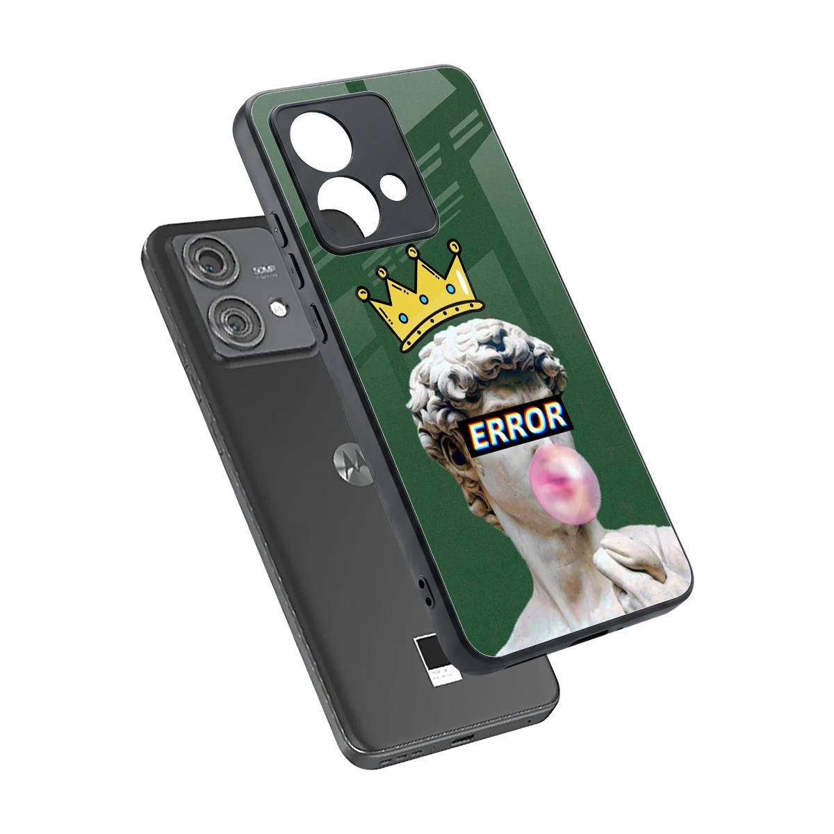 Error sleek motorola edge 40 neo 5g cover with tempered glass back and TPU edges