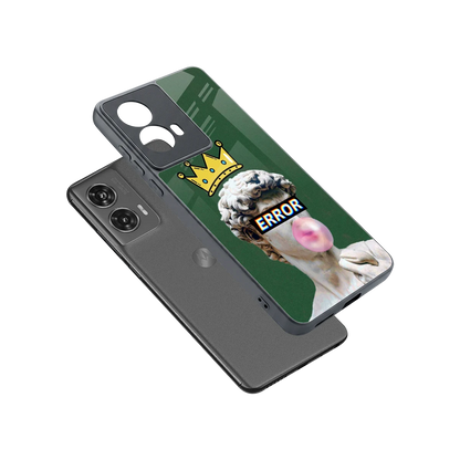 Error sleek motorola edge 50 fusion cover with tempered glass back and TPU edges