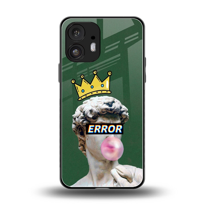 Error back phone cover | glass case for nothing phone 2