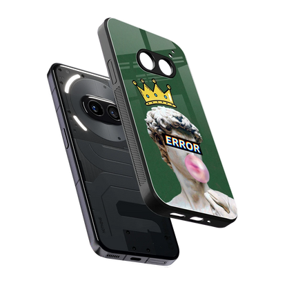 Error sleek nothing phone 2a cover with tempered glass back and TPU edges