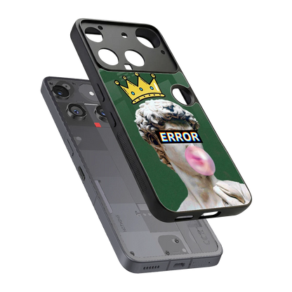 Error sleek nothing phone 3 cover with tempered glass back and TPU edges