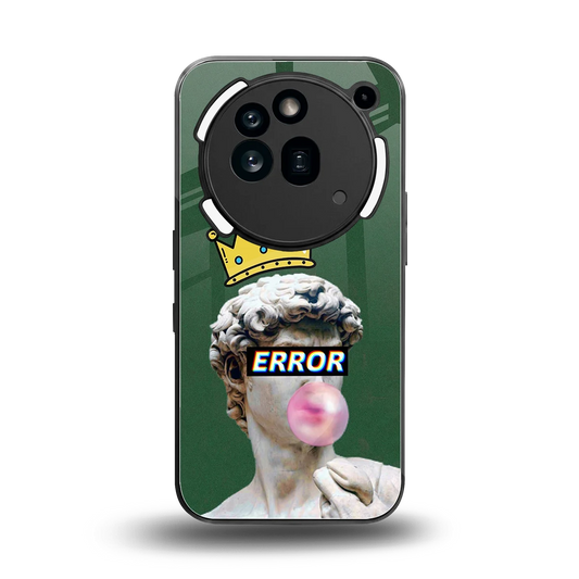 Error back phone cover | glass case for nothing phone 3a pro