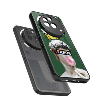 Error sleek nothing phone 3a pro cover with tempered glass back and TPU edges