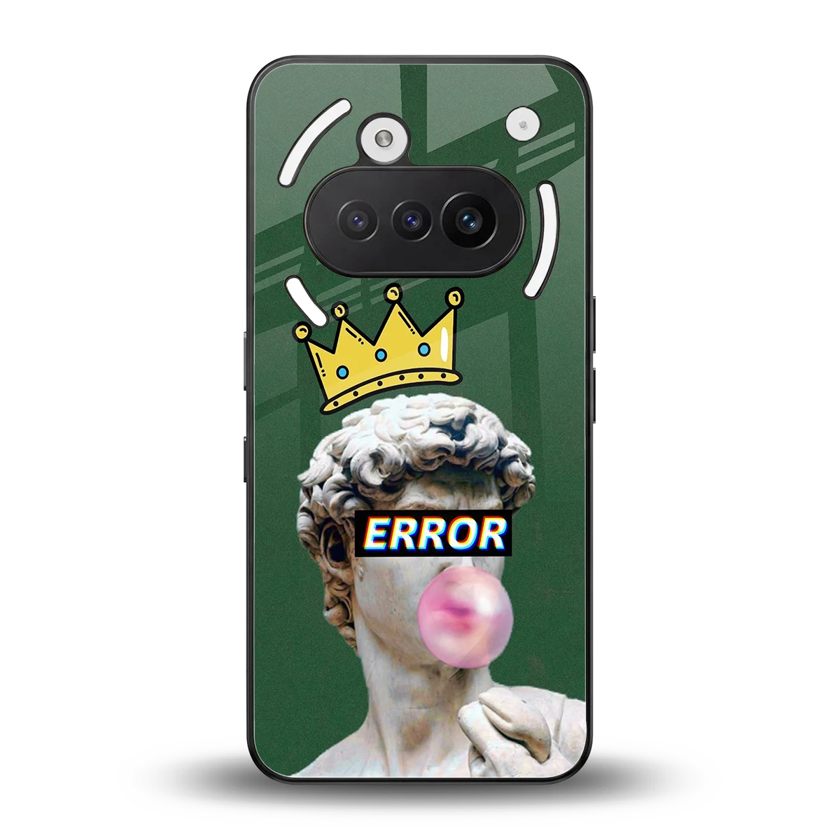 Error back phone cover | glass case for nothing phone 3a