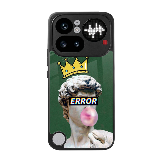 Error back phone cover | glass case for nothing phone 4a pro