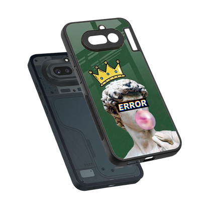 Error sleek nothing phone 4a cover with tempered glass back and TPU edges