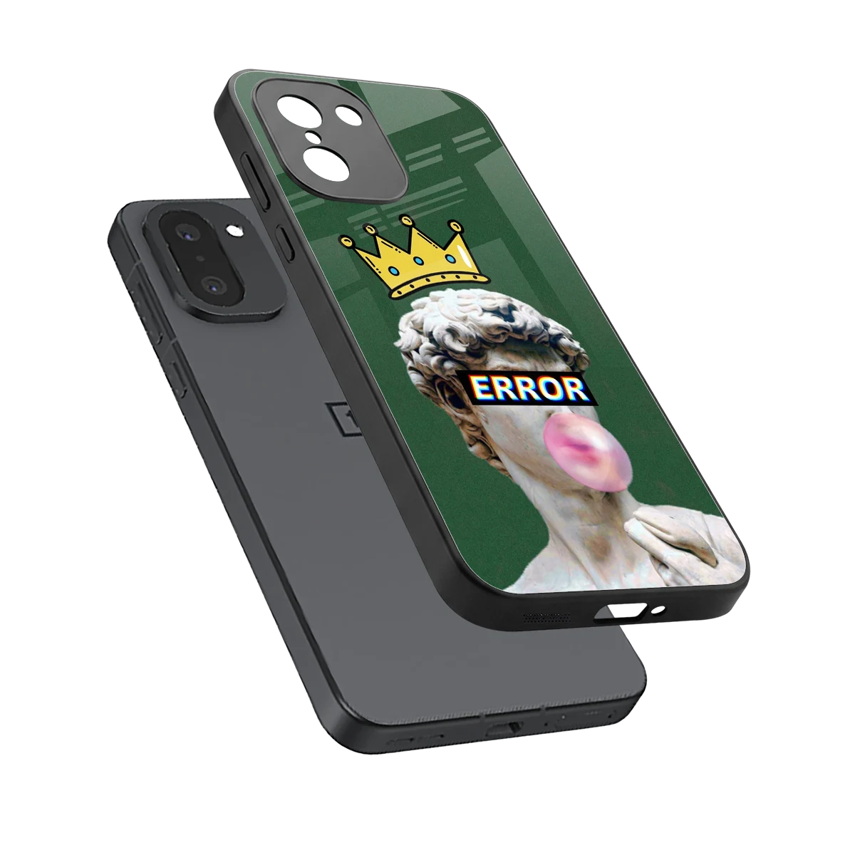 Error sleek oneplus 15r cover with tempered glass back and TPU edges