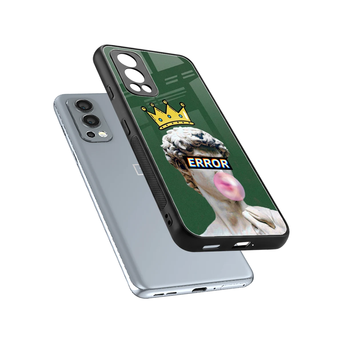 Error sleek oneplus nord 2 cover with tempered glass back and TPU edges