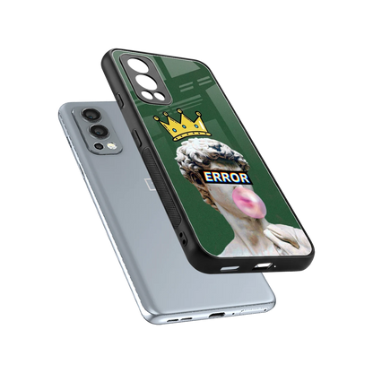 Error sleek oneplus nord 2 cover with tempered glass back and TPU edges
