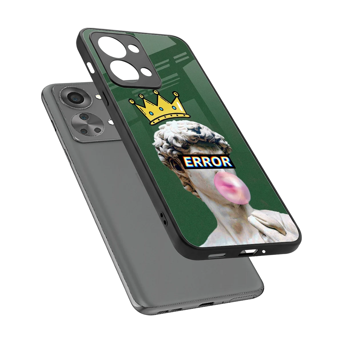 Error sleek oneplus nord 2t cover with tempered glass back and TPU edges