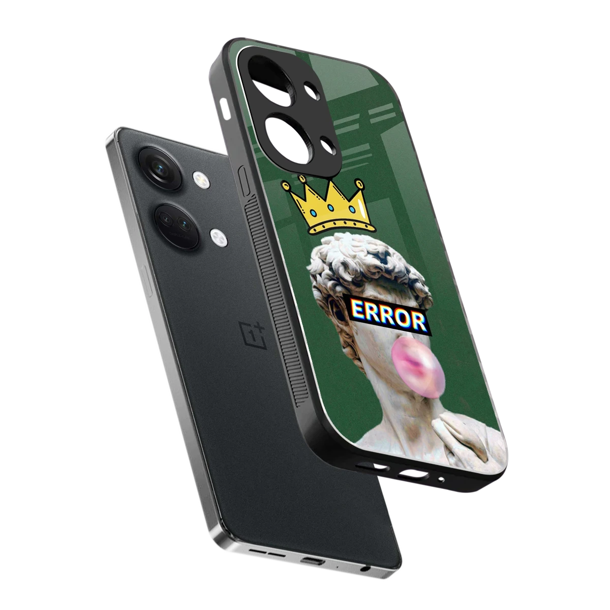 Error sleek oneplus nord 3 cover with tempered glass back and TPU edges