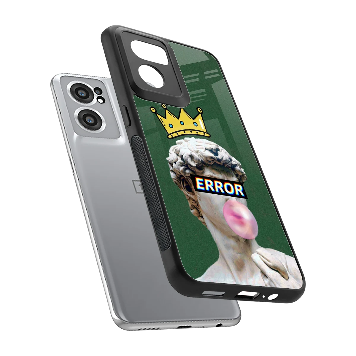 Error sleek oneplus nord ce 2 cover with tempered glass back and TPU edges