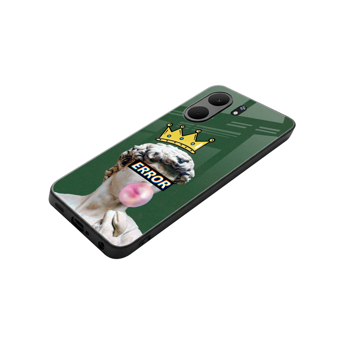 Error stylish phone case for oppo a5x 5g | glossy glass and slim fit