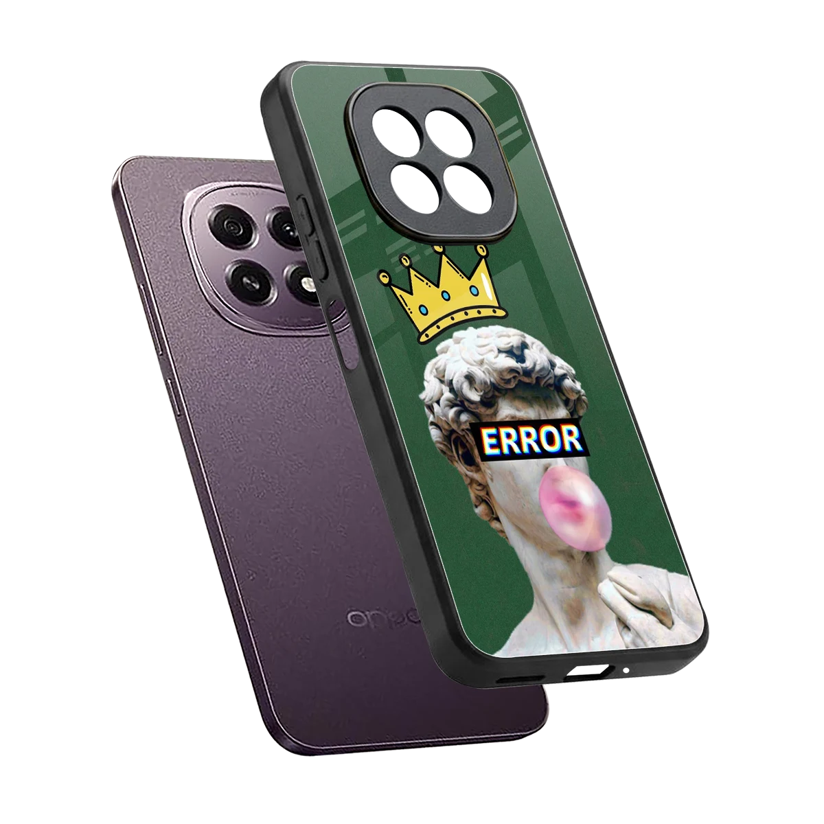 Error sleek oppo f29 5g cover with tempered glass back and TPU edges