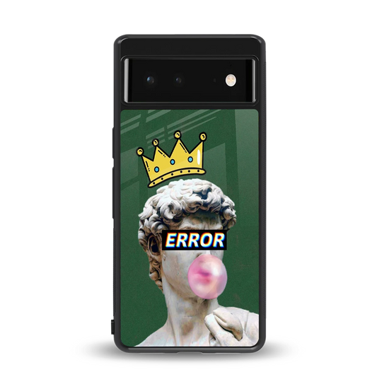 Error back phone cover | glass case for google pixel 6