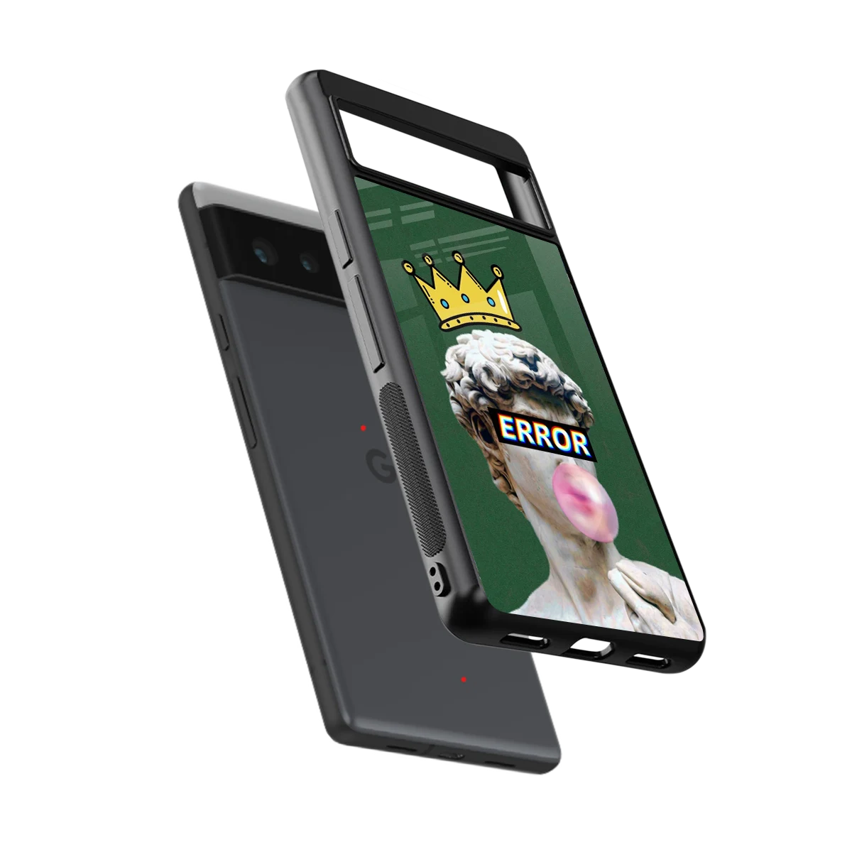 Error sleek google pixel 6a cover with tempered glass back and TPU edges