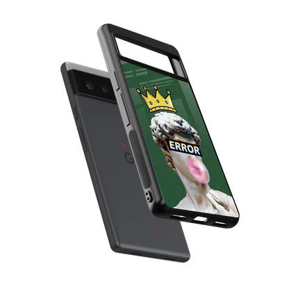 Error sleek google pixel 6a cover with tempered glass back and TPU edges