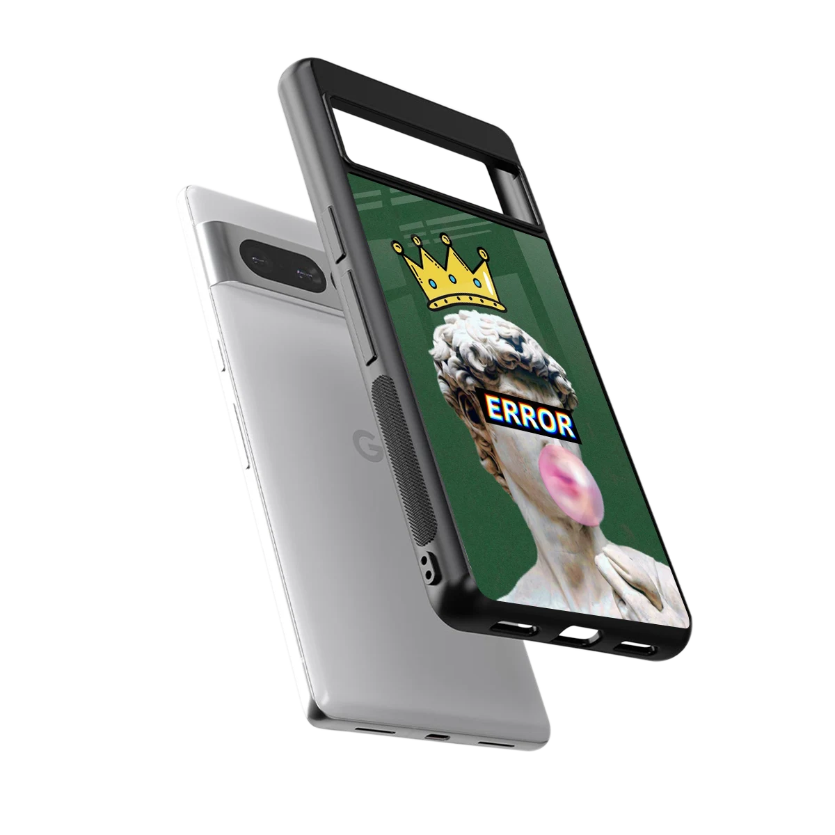 Error sleek google pixel 7 pro cover with tempered glass back and TPU edges
