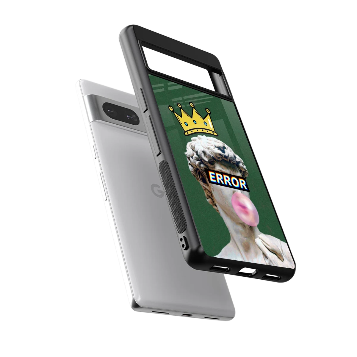 Error sleek google pixel 7a cover with tempered glass back and TPU edges