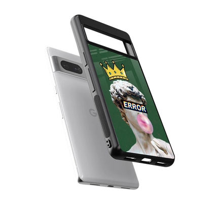 Error sleek google pixel 7 cover with tempered glass back and TPU edges