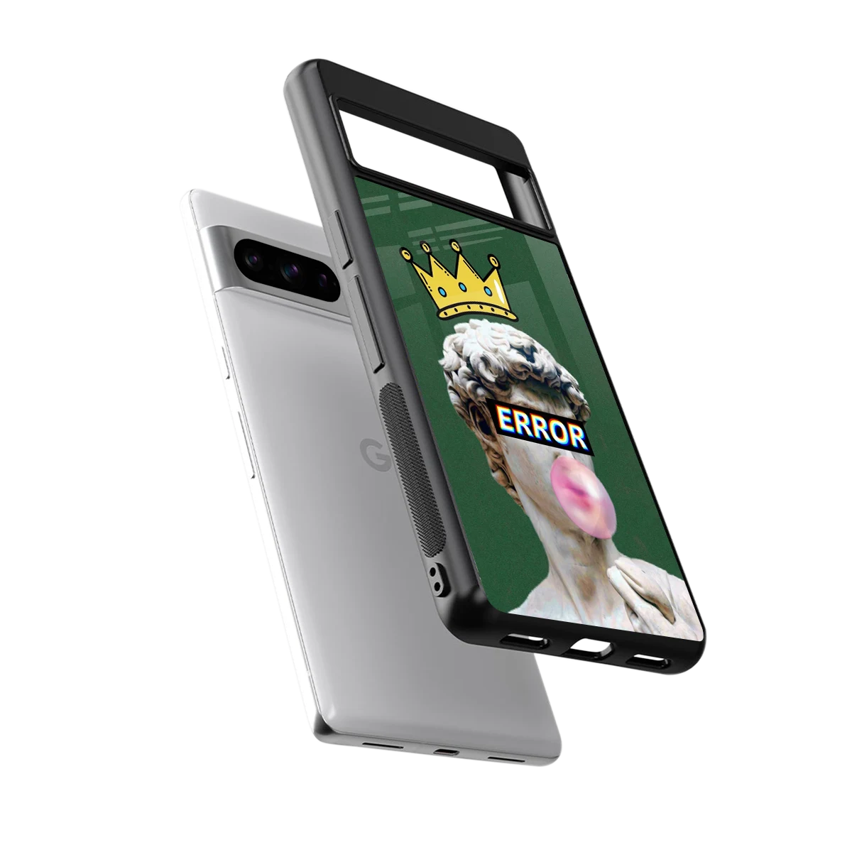 Error sleek google pixel 8 pro cover with tempered glass back and TPU edges