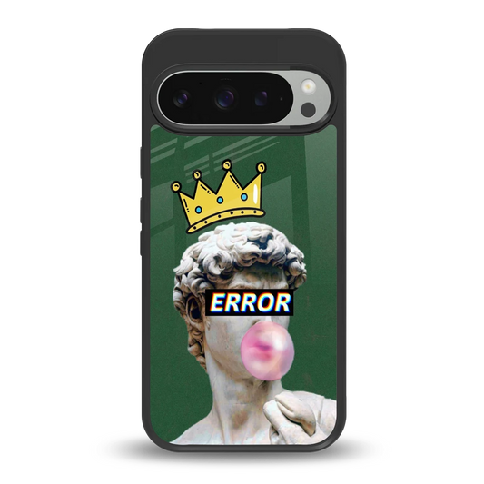Error back phone cover | glass case for google pixel 9 pro