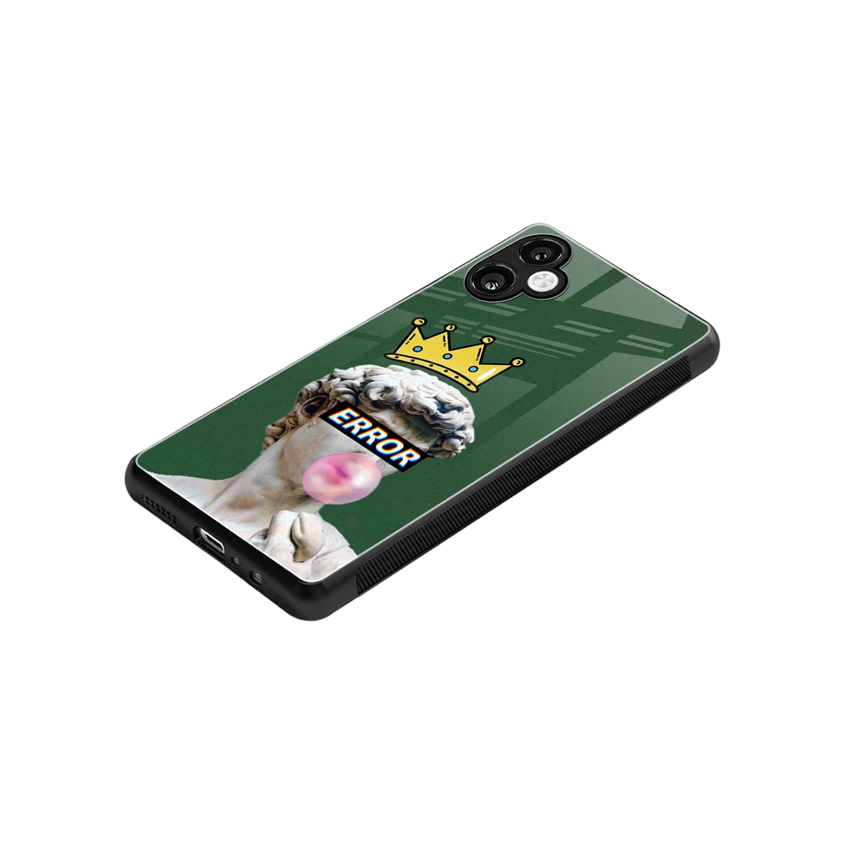 Error stylish phone case for samsung galaxy a06 5g | glossy glass and slim fit