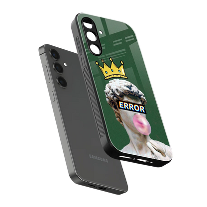 Error sleek samsung galaxy m34 5g cover with tempered glass back and TPU edges