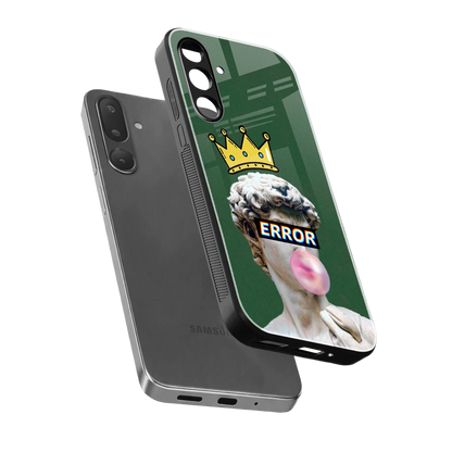 Error sleek samsung galaxy m16 5g cover with tempered glass back and TPU edges
