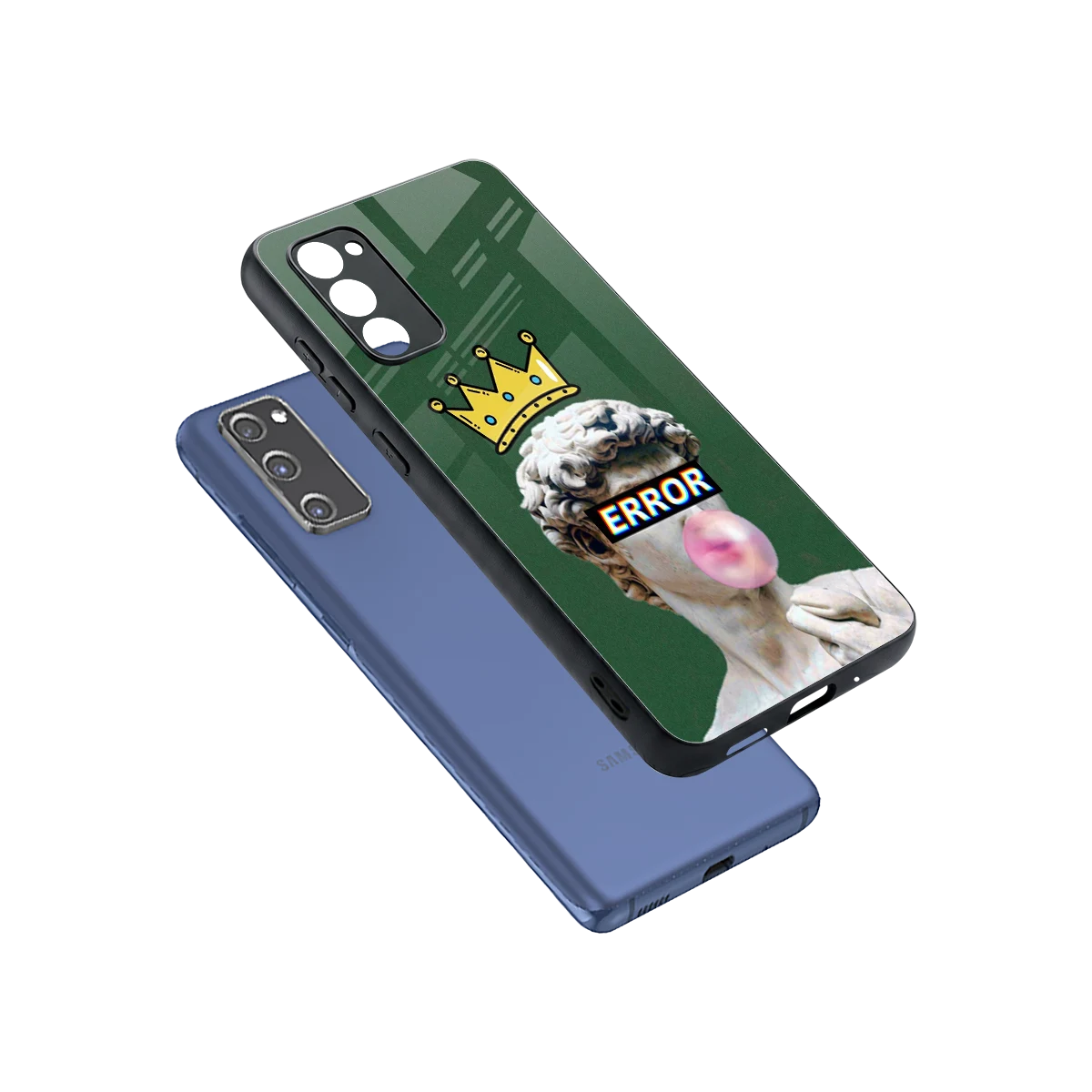 Error sleek samsung galaxy s20 fe cover with tempered glass back and TPU edges