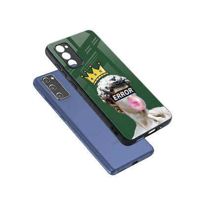 Error sleek samsung galaxy s20 fe cover with tempered glass back and TPU edges