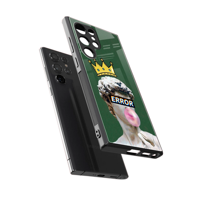 Error sleek samsung galaxy s23 ultra cover with tempered glass back and TPU edges