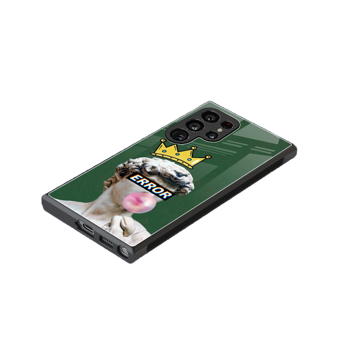 Error stylish phone case for samsung galaxy s24 ultra | glossy glass and slim fit