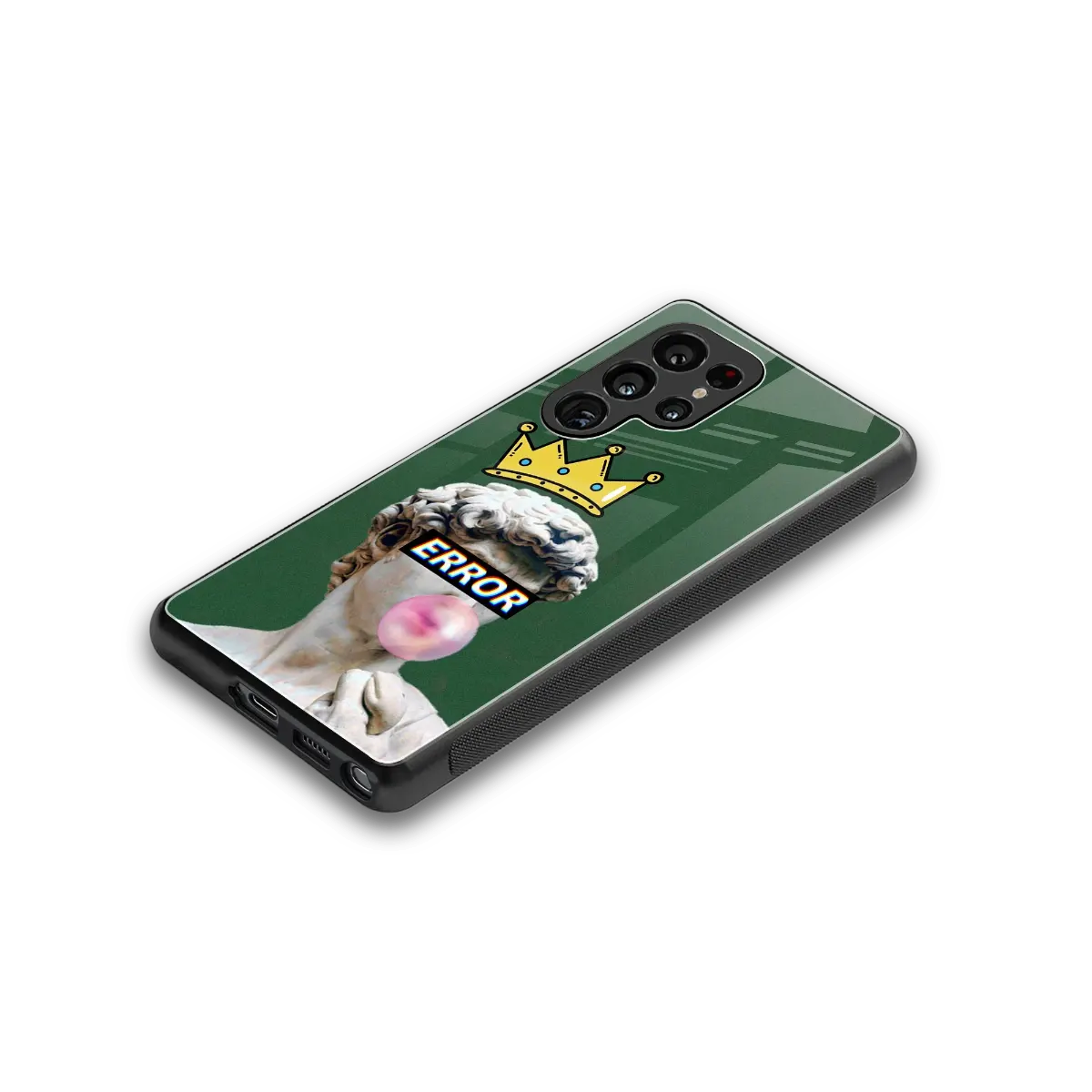 Error stylish phone case for samsung galaxy s25 ultra | glossy glass and slim fit