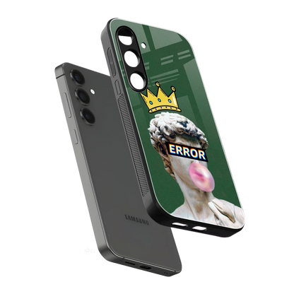 Error sleek samsung galaxy s25 cover with tempered glass back and TPU edges