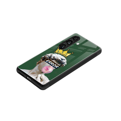 Error stylish phone case for samsung galaxy s25 | glossy glass and slim fit
