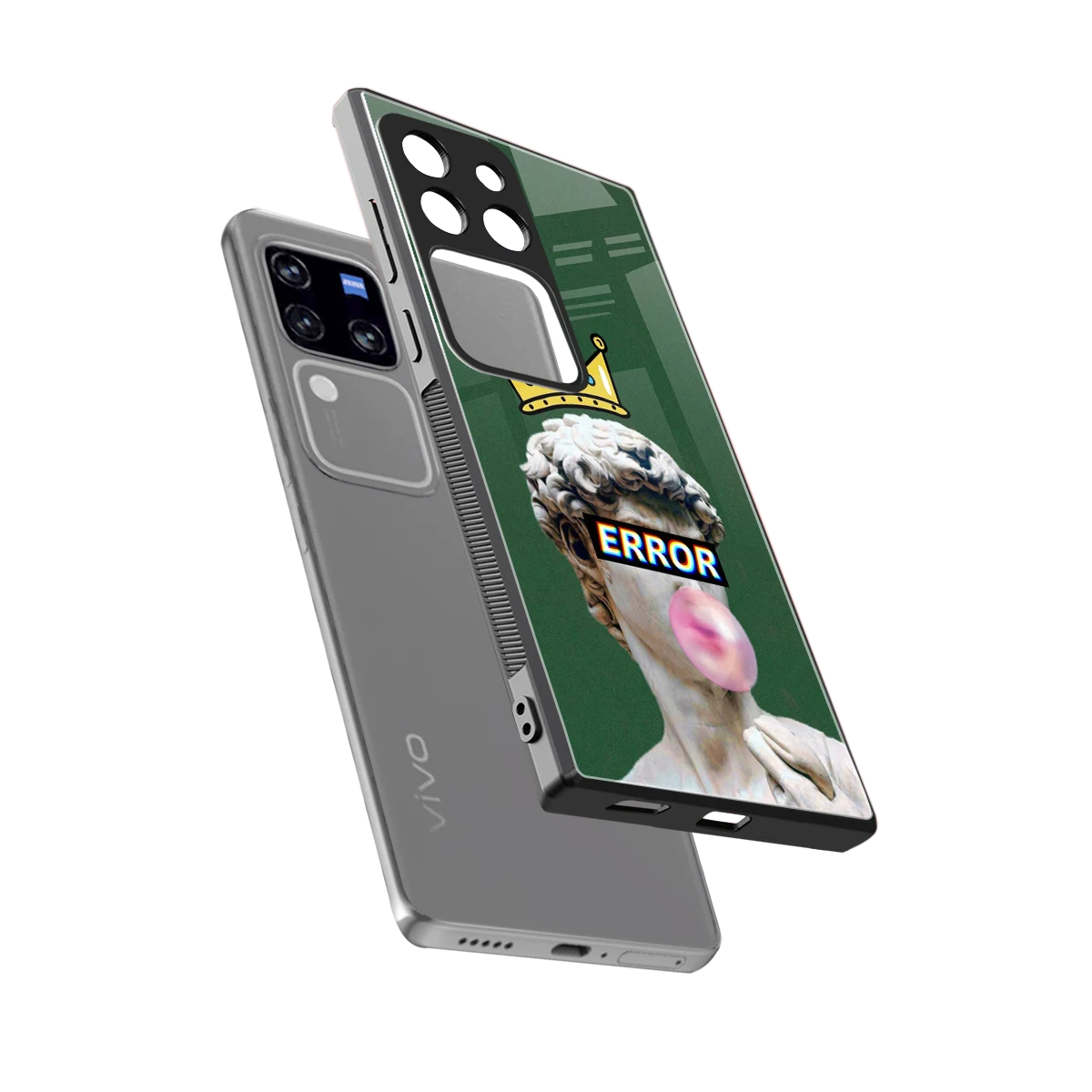 Error sleekvivo v30 pro cover with tempered glass back and TPU edges